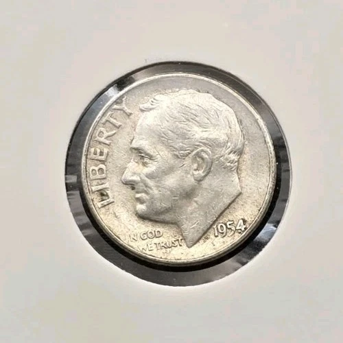 1954-P Roosevelt Dime 90% Silver US Mint Philadelphia