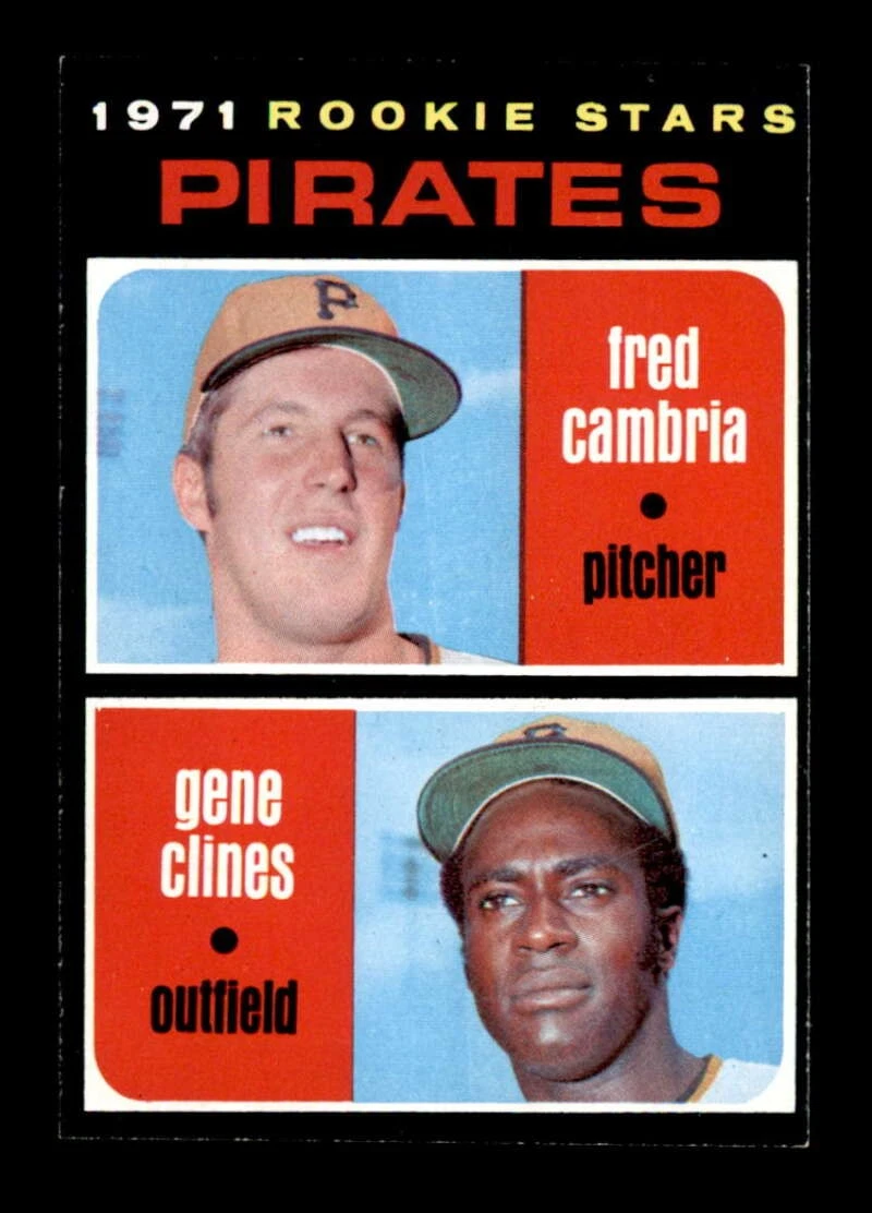 1971 Topps #27 Fred Cambria/Gene Clines Pirates Rookies EXMT/EXMT+ X3376013