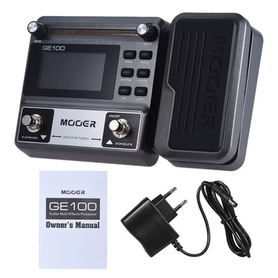 GE100 Guitar Multi-Effects Processor Effect Pedal with Loop Record Tuning Tap Te