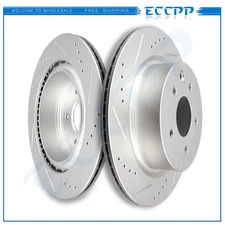Rear Brake Disc Rotors For Infiniti EX35 G25 M45 Q40 Nissan 370Z Nissan Maxima