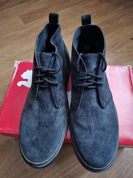 Men Fred Perry Boots Black Suede 43.5