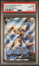 2021 POKEMON SWORD & SHIELD CHILLING REIGN #166 FULL ART/ZERAORA V PSA 10