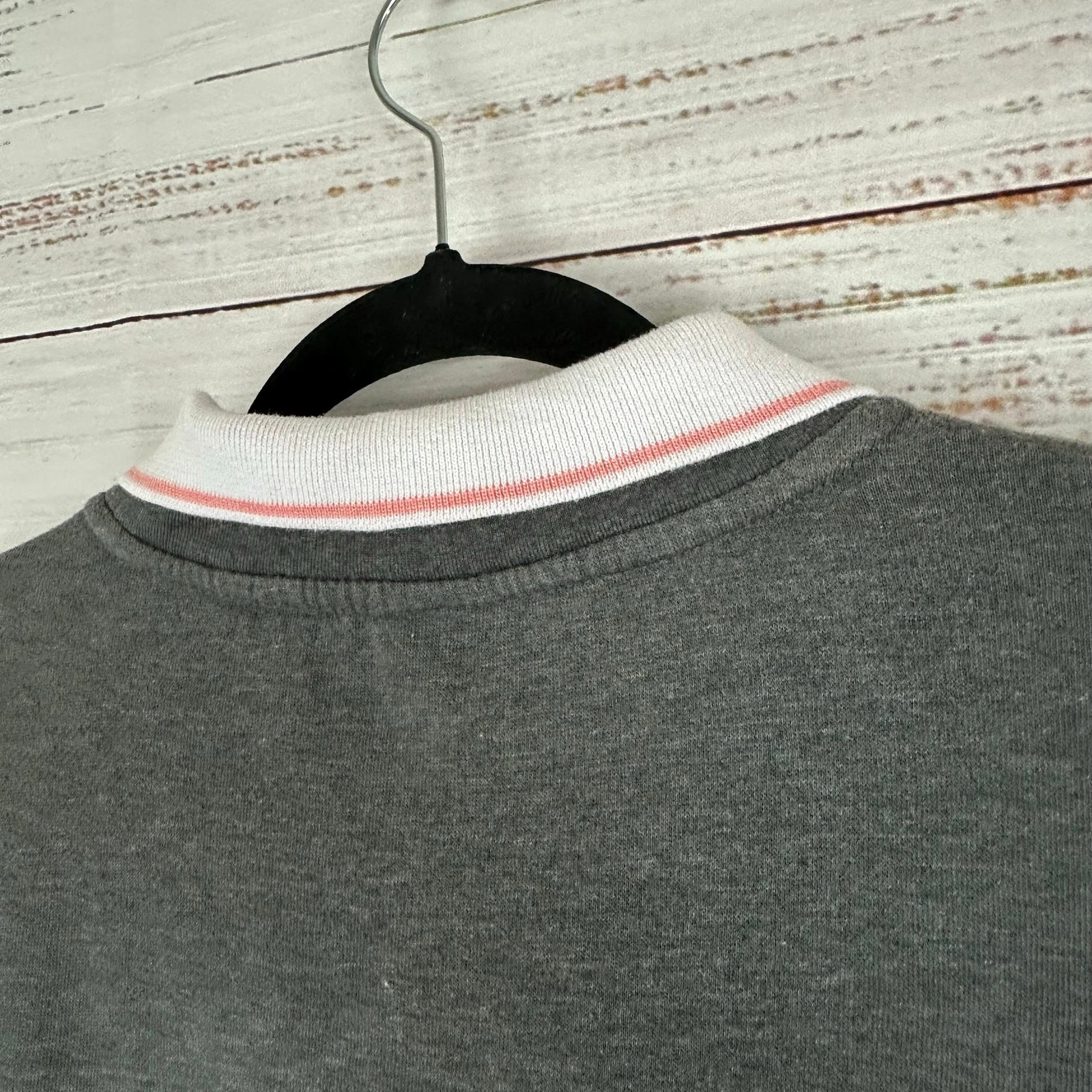 VETEMENTS Felpa donna Adrian Delafield grigio argento ricamata colletto nonna M