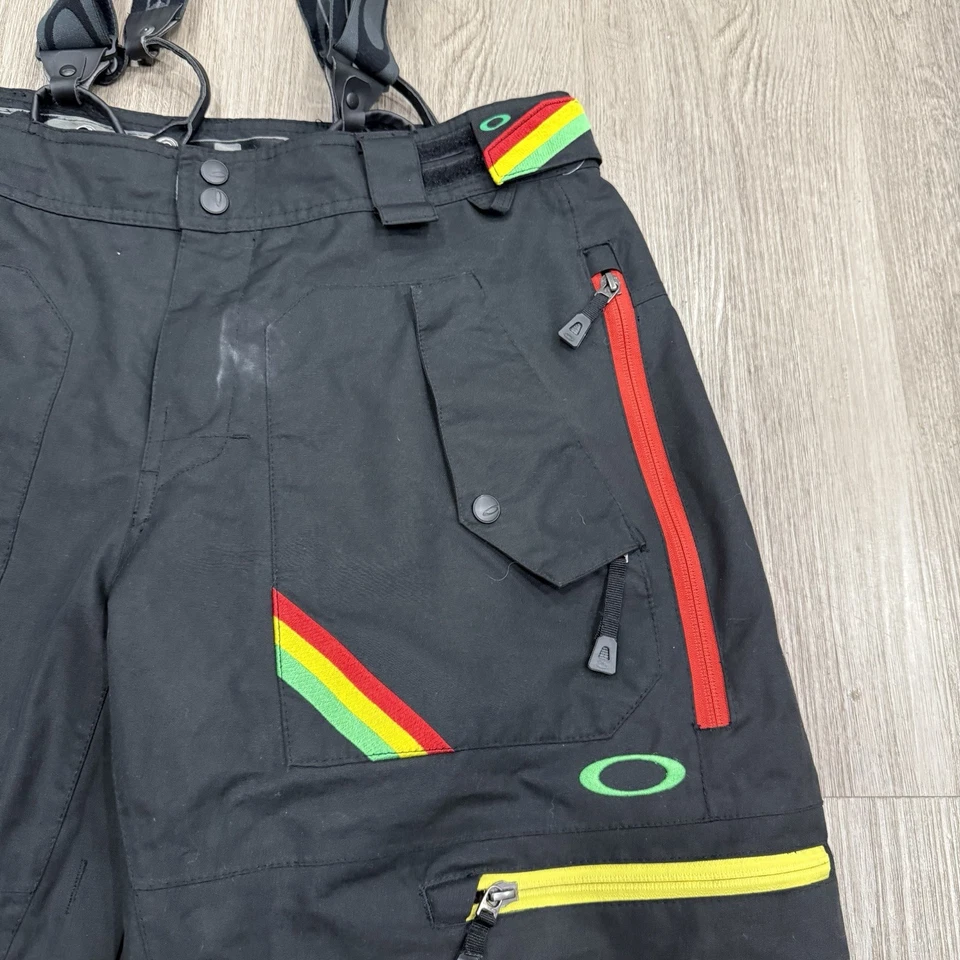 Pantalones de nieve Oakley/Rasta negros/Vintage (edición acampanada) talla mediana - ¡Leer!! Foto 3 de 4