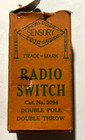 SENSORY BRAND VINTAGE RADIO SWITCH -- RARE -- FAST FREE SHIPPING — photo 2
