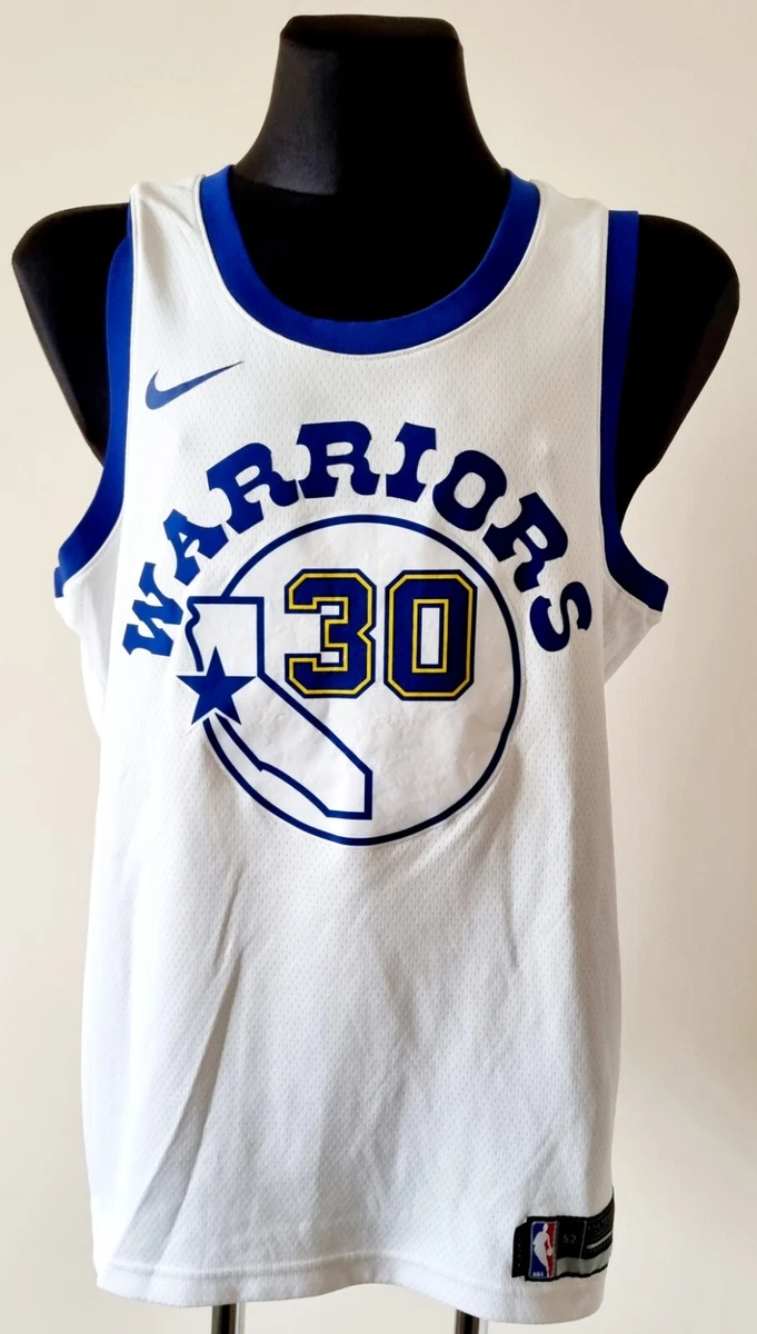 Nike NBA Golden State Warriors Curry #30 Jersey - White - Mens