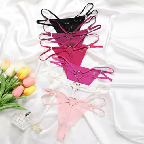 Sexy Women G String Briefs Ice Silk Panties Girls Underwear Thong Underpants - Afbeelding 5 van 14