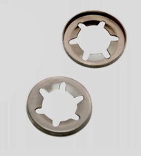 2x Mac Allister Electric Lawnmowers Push On Wheel Securing Washers 8mm FAST POST