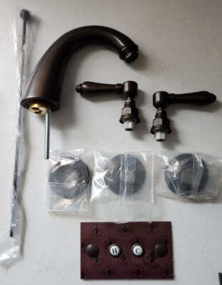 Rohl A2108LMTCB-2 San Julio 1.2 GPM Widespread Bathroom Faucet with Pop-Up Drain