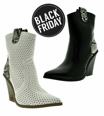 Tronchetti texani donna stivaletti camperos in vera pelle di nappa cuoio a  punta con tacco cono basso made in italy. donna malu shoes - Stileo.it
