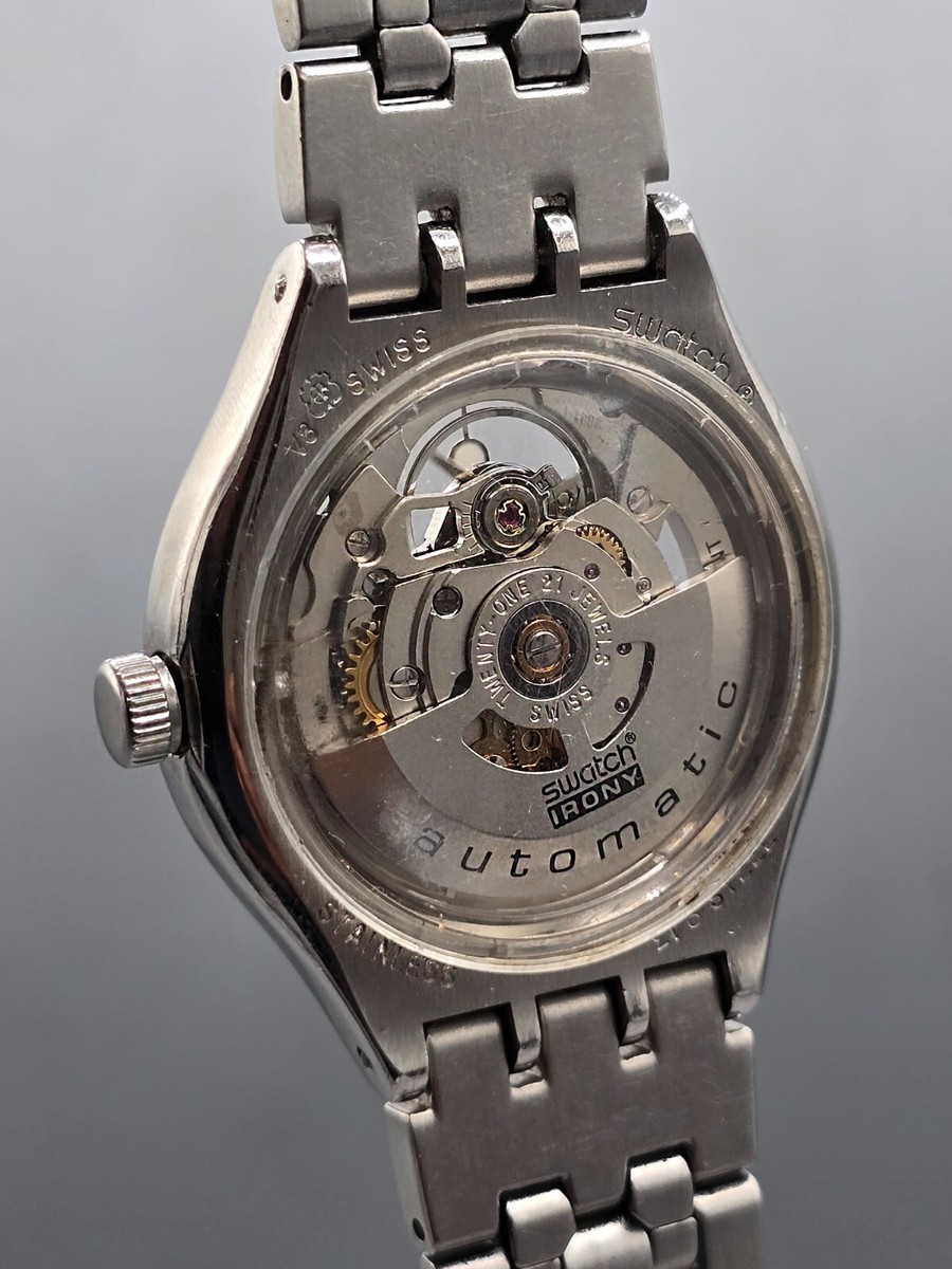 Swatch Irony Skeleton Automatic Men's Watch - BODY & SOUL