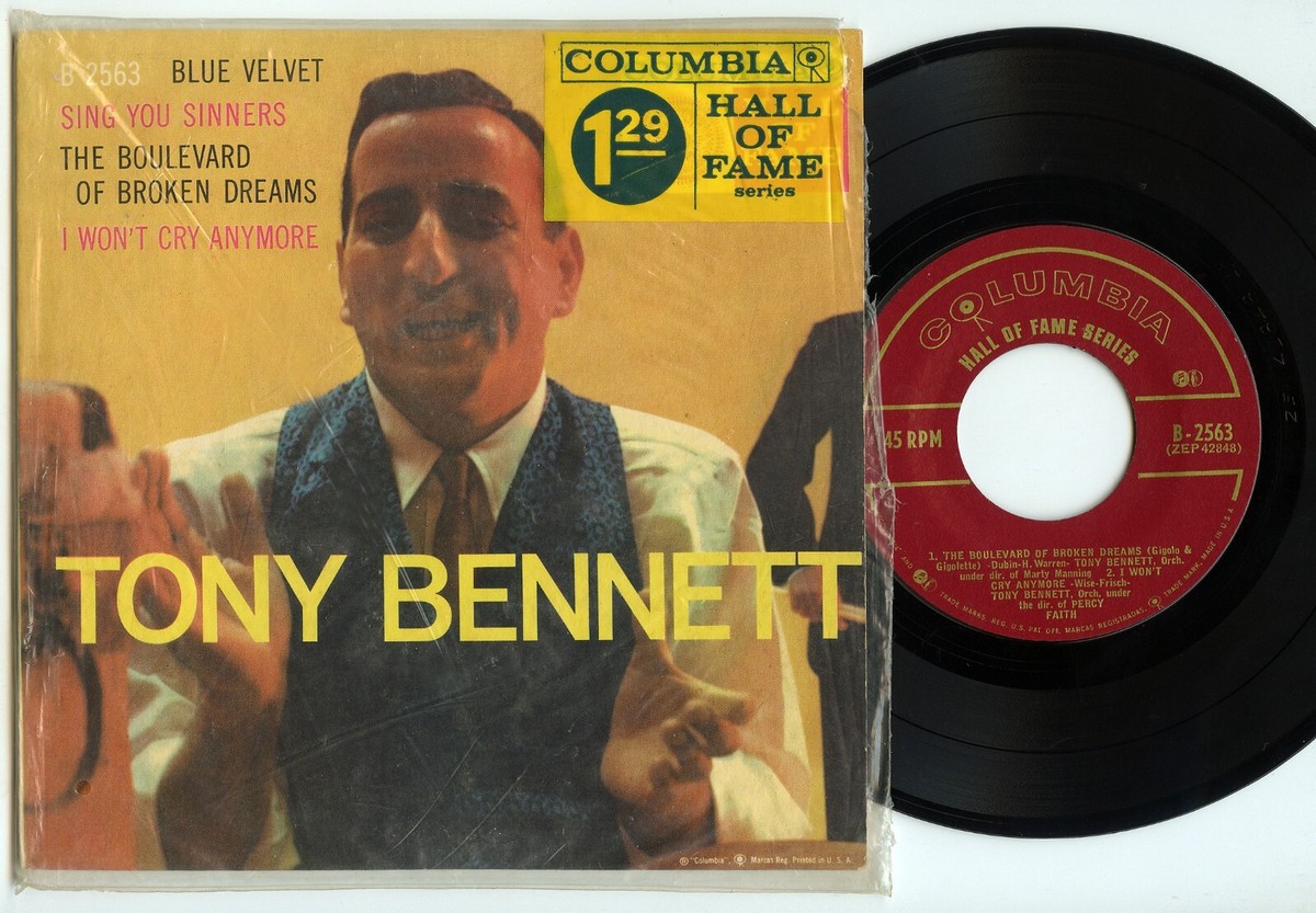 Rare Pop EP - Tony Bennett - Columbia Records # B 2563 | eBay