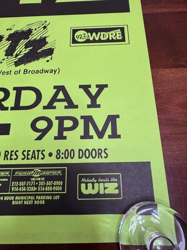 THE RITZ NYC CLUB POSTER CON FRONTE 242 (17,5x23") - RARO DA TROVARE - Foto 4 di 7