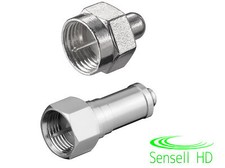 Abschlusswiderstand 75 Ohm F-Stecker DC-Block Endwiderstand SAT Antennen Kabel