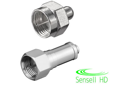 Abschlusswiderstand 75 Ohm F-Stecker DC-Block Endwiderstand SAT Antennen Kabel