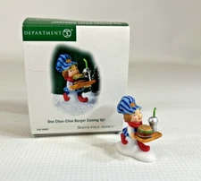Department 56 North Pole Series “One Choo-Choo Burger Coming Up!” #56889  In Box