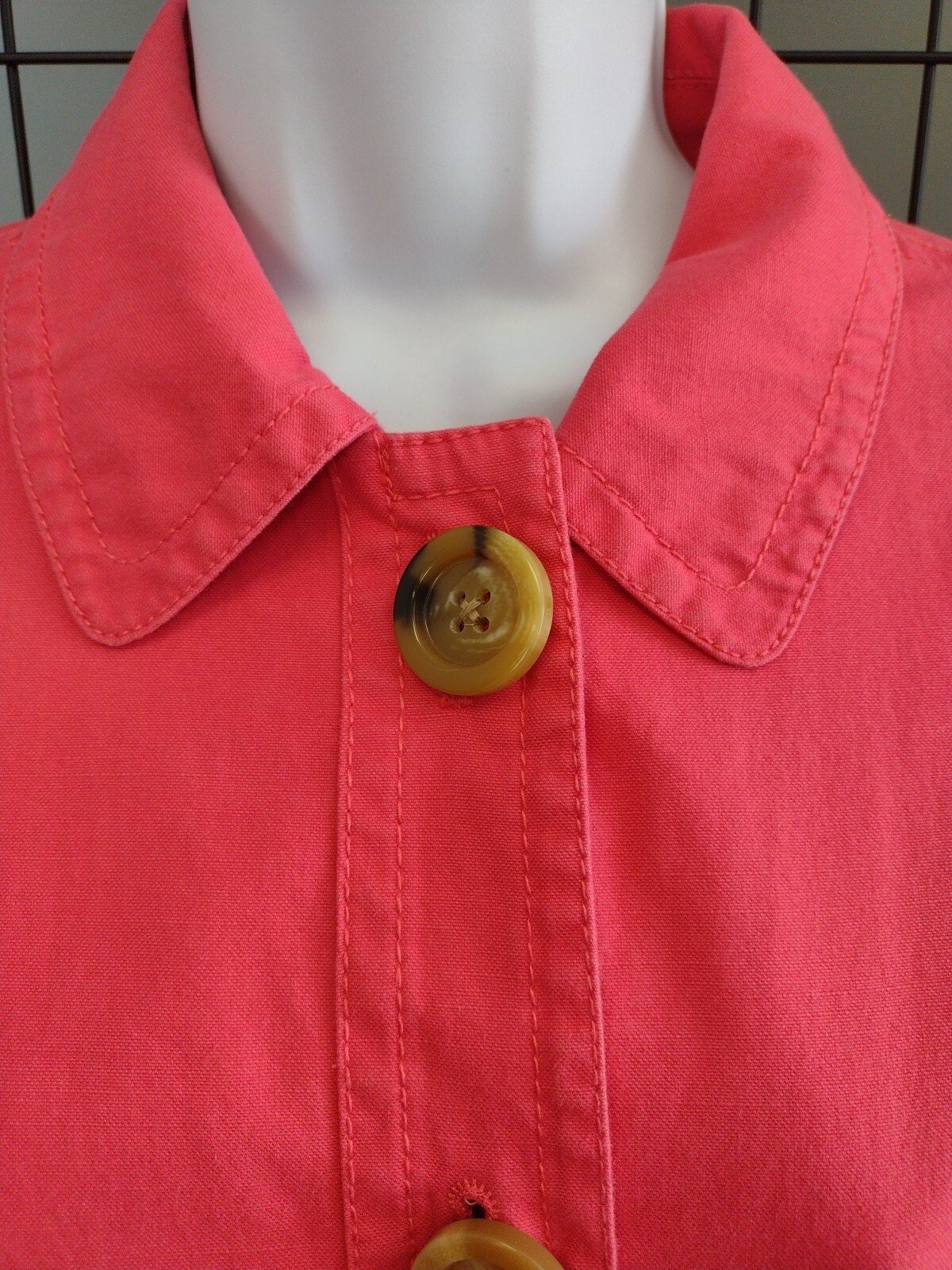 Gap Trench Coat Woman's Size Medium Button Dark  … - image 4