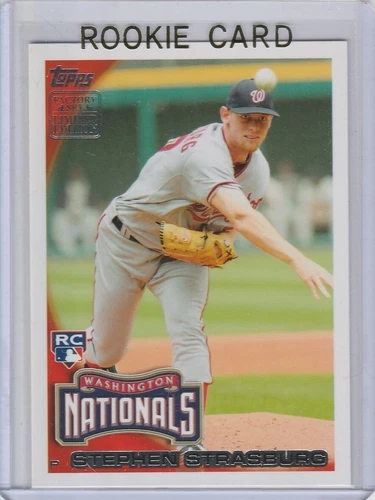 STEPHEN STRASBURG ROOKIE CARD 2010 Topps RARE FACTORY SET Limited Edition $$ RC!