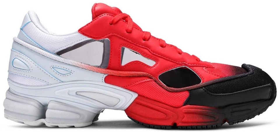 【中古】adidas × Raf Simons Replicant Ozweego Red Halo Blue スニーカー ローカット US9 27cm 赤 青 EE7933 adidas Raf Simons x Ozweego Replicant Red Halo Blue for Sale