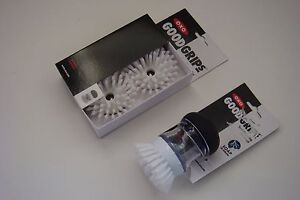 2-Pack White 1 OXO 09372000746 Good Grips Soap Dispensing Palm Brush Refills