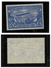 GERMAN NEW GUINEA 1913 VERY RARE UNISSUED ZEPPELIN AIR STAMP MNH SIGNED H.RITTER