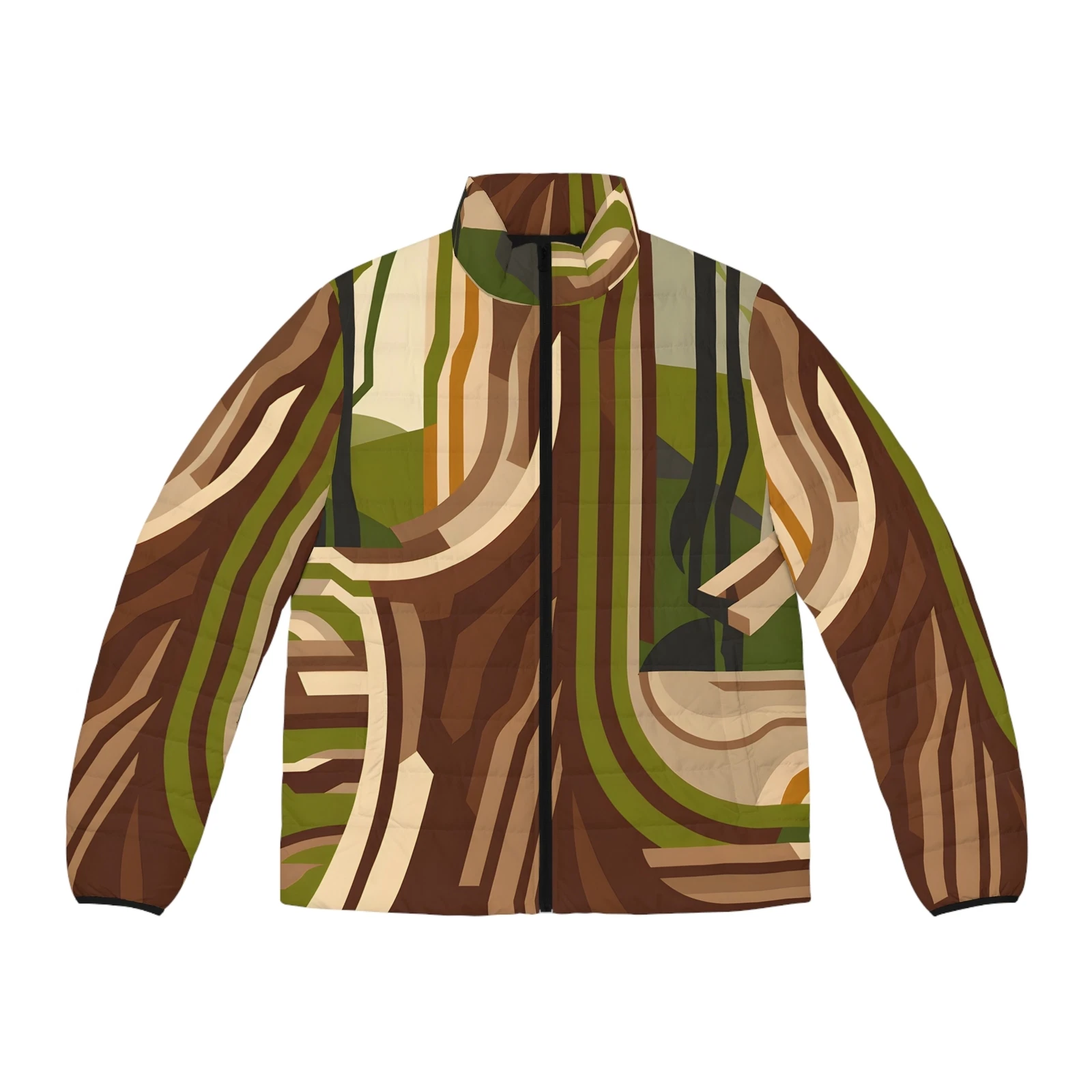 Abstract Timber Puffer Jacket Outdoor Apparel Trendy Winter Outerwear Warm
Opens in a new window or