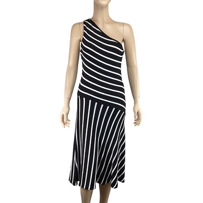 asymmetrical black and white dress Into The Night Black Asymmetrical Maxi Dress