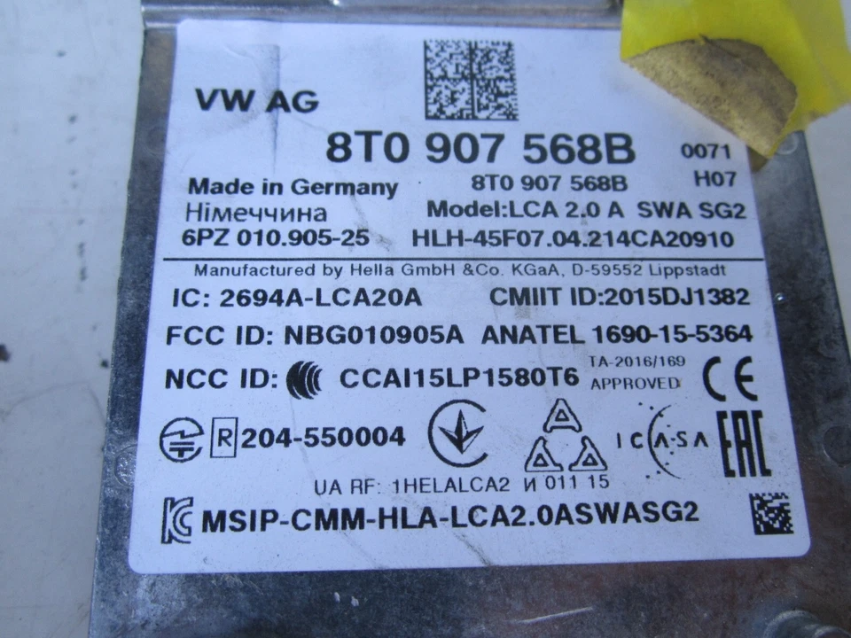 dp306100 奥迪 A5 S5 Q5 2013 2014 2015 2016 2017 LH 盲点警告传感器 原始设备制造商 — 第 4/4 张图片