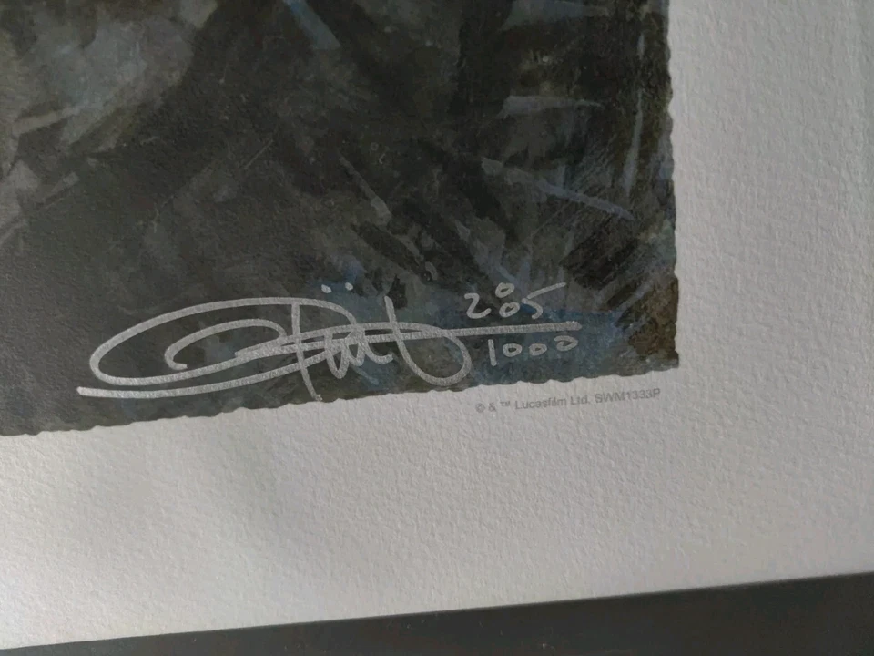 Impresión artística The Child Baby Yoda de Olivia De Berardini Star Wars Sideshow 285/1000 Foto 3 de 3