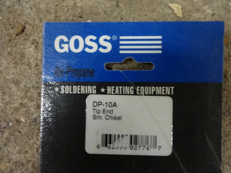 GOSS Air Propane Soldering Iron Tip DP-10A Chisel Copper - Image 2 of 4
