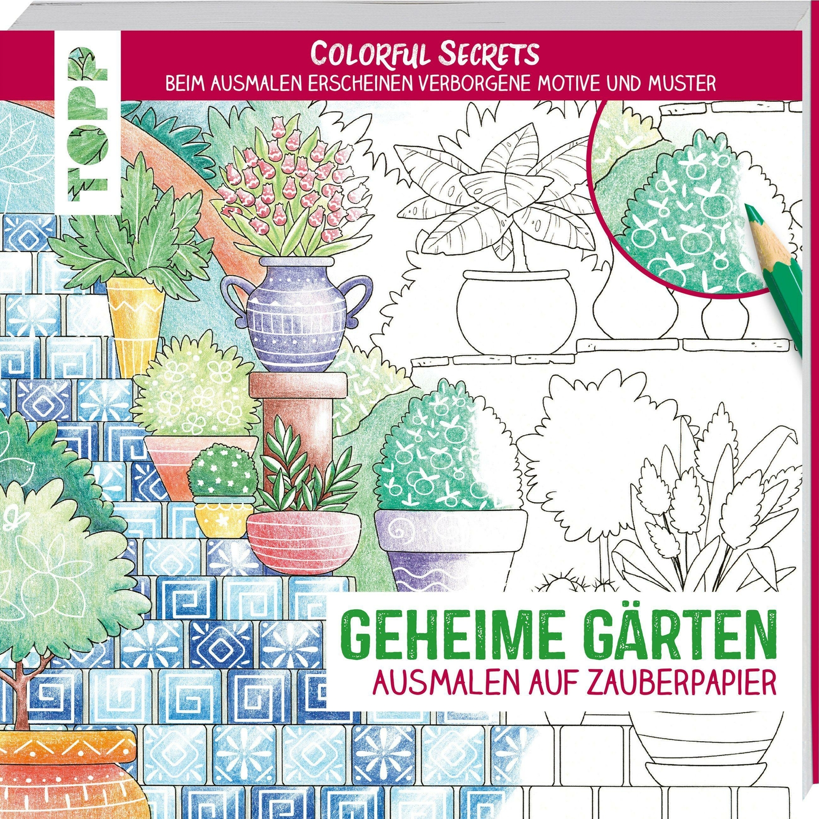 Thumbnail - Colorful Secrets - Geheime Gärten (ausmalen Auf Zauberpapier) | Buch |