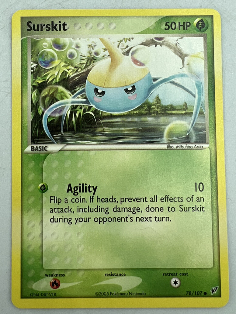Pokémon TCG Surskit EX Deoxys 78/107 Regular Common NM