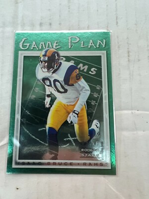 Isaac Bruce 1998 Rookie & Stars Game Plan Insert #5 Of 20 #1986/5000