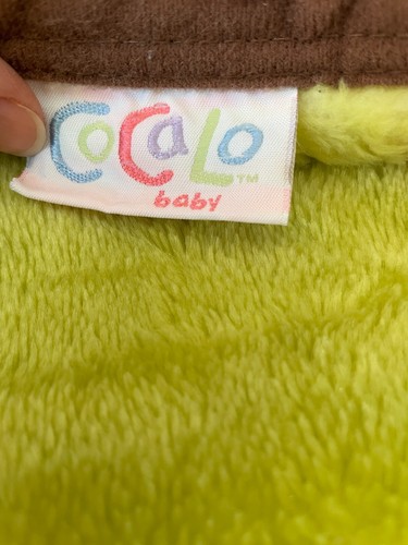 Cocalo Bay Baby Boy Blanket ABC Bird Giraffe Brown Trim - Picture 6 of 6