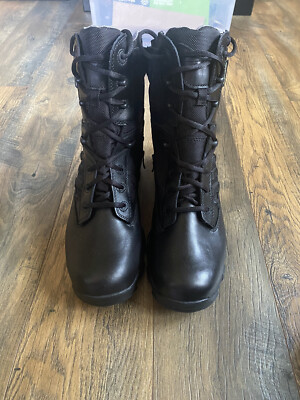 Bates Boots Mens Size 9M Tactical Sport Side Zip Black Leather