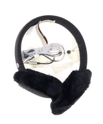 Ugg Australia Womens Black Wired Classic Knit Earmuffs One Size G13114