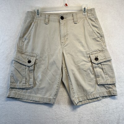 Urban Pipeline Cargo Shorts Men 30 Beige Khaki Knee Length 10
