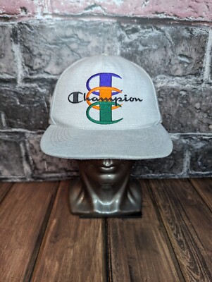SUPREME Champion Hat 5-Panel Heather Grey Snap