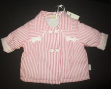 NWT NEW Jottum Baby Girl Newborn 0-2m Spring Jacket Designer Pink White $140