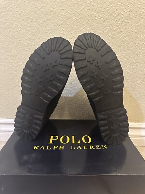 Polo Ralph Lauren Men’s Waterton Black Suede Boots Size 11.5 Polo Ralph Lauren Black Suede Boots for Men for Sale - Shop  main image 4