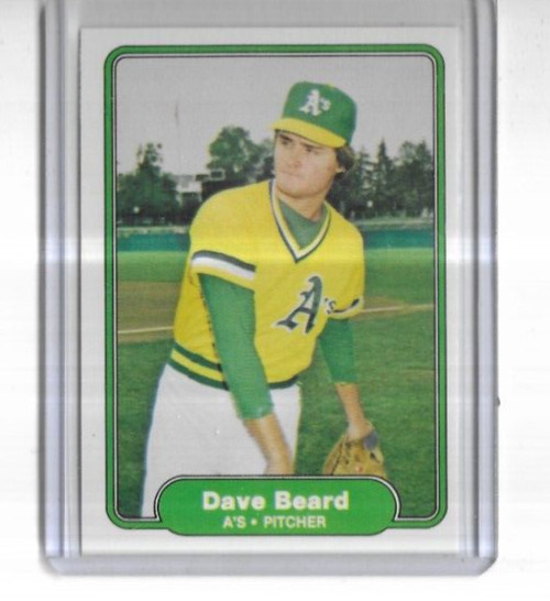 1982 Fleer #87 Dave Beard Oakland Athletics