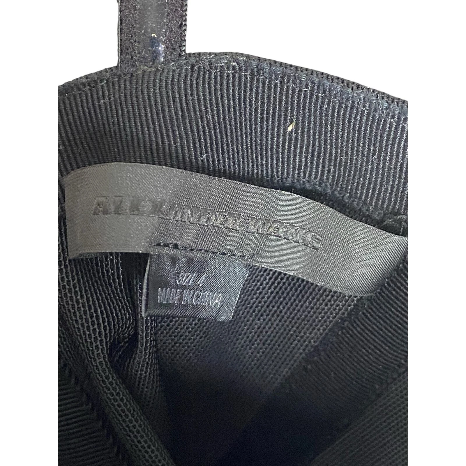 Abito smoking Alexander Wang decostruito cravatta davanti monospalla grigio taglia 4