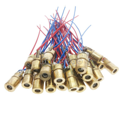 10pcs 5V 5mW laser dot diode module head WL red mini 650nm 6mm