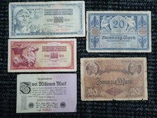  Old Bank Notes  Mainly German 1920s Etc + 