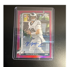 Topps Chrome 2025 Kyle McCord Eagles Rookie Auto #RRA-KMCC 337/399