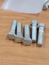 3/4-10 x 2-3/4" Hex Head Cap Screws Grade 5, Steel Zinc Plated. 5pk, 20D