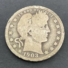 1903 (P) Barber Quarter - 90% Silver - Circulated