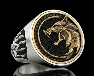Authentic The Obsidian Sovereign Dragon Ring