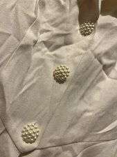 GACCINA UNIQUE CROCHET LACE EDGE DESIGN BEAUTIFUL WHITE VINTAGE JACKET 6