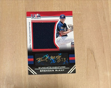 Brendan McKay 2017 USA Baseball Silhouette Game Jersey Auto Louisville Rays /56